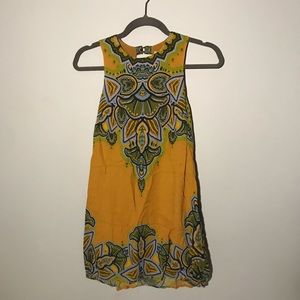 Ecote patterned yellow dress